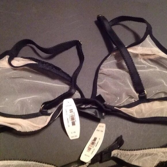 Victoria Secret Bralette Sheer Black Embellished Sequins Bra Size S/P - Picture 8 of 8